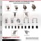 Service Caster 3 Inch 316SS High Temp Glass Filled Nylon 1-1/4 Inch Stem Caster Set Brake SCC SCC-SS316EX20S314-GFNSHT-TLB-114-4 - alternate 1